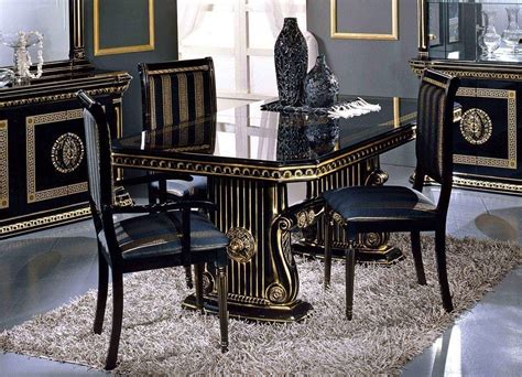 versace furniture set|Versace dining chairs.